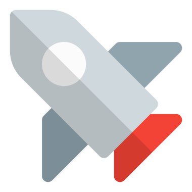 Uzay yolculuğu ve keşfi için roket.