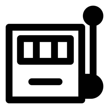 Kolu çekerek kumar makinesini çalıştır.