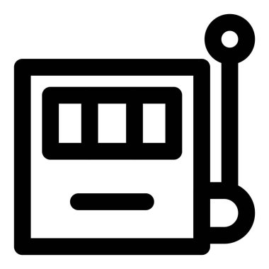 Kolu çekerek kumar makinesini çalıştır.