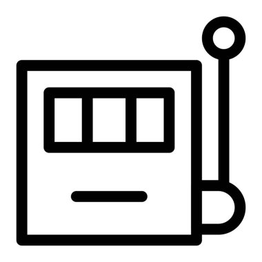 Kolu çekerek kumar makinesini çalıştır.