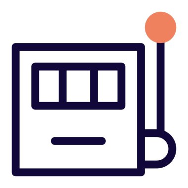 Kolu çekerek kumar makinesini çalıştır.