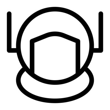 Uzayda yaşam desteği için uzay başlığı.