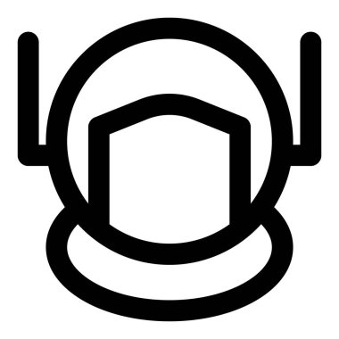 Uzayda yaşam desteği için uzay başlığı.