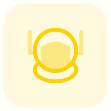 Uzayda yaşam desteği için uzay başlığı.