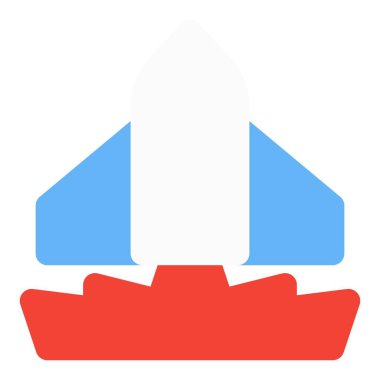 Araştırma için yeni roket veya uzay aracı fırlatılıyor.