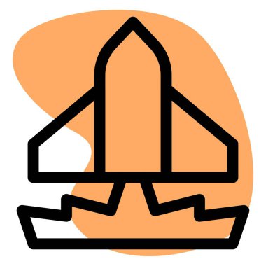 Araştırma için yeni roket veya uzay aracı fırlatılıyor.