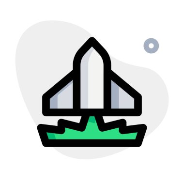 Araştırma için yeni roket veya uzay aracı fırlatılıyor.