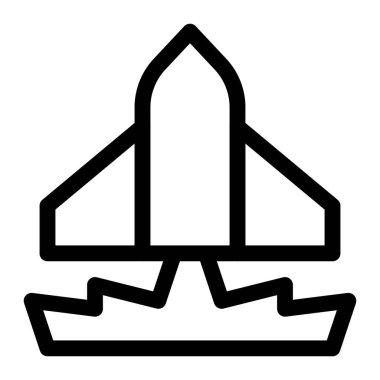 Araştırma için yeni roket veya uzay aracı fırlatılıyor.