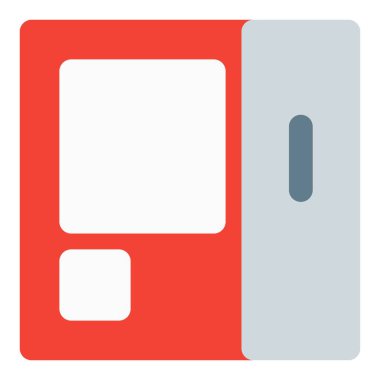 Atıştırmalık ve içecek dağıtan otomatik otomat..