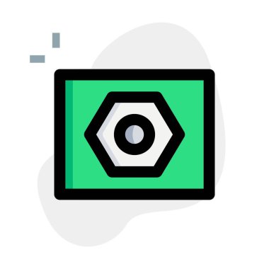 Eş eksenli kablo aygıtlarını bağlamak için port.