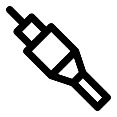 Yüksek frekanslı elektrik sinyalleri için kablo, eş eksenli.