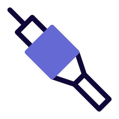 Yüksek frekanslı elektrik sinyalleri için kablo, eş eksenli.