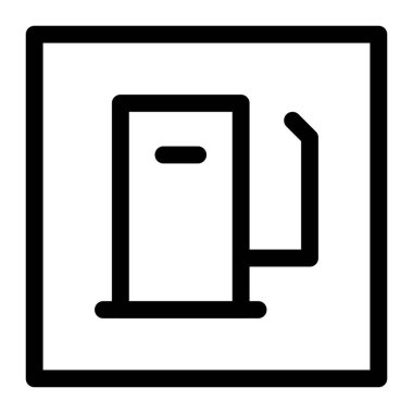 Benzin istasyonunun yerini belirten imza.