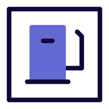 Benzin istasyonunun yerini belirten imza.