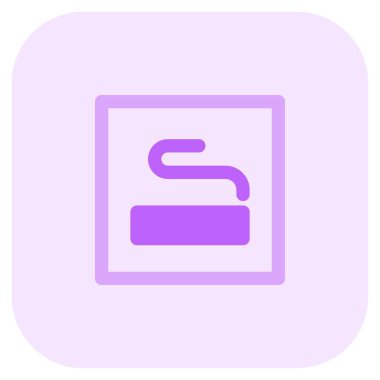 Sigara içilmesine izin verilen alanı gösteren imza.