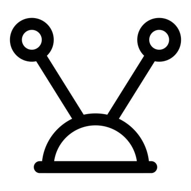 Televizyon izlemek için anten ile sinyal alır.