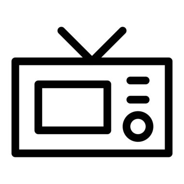 Çatı antenli klasik televizyon..