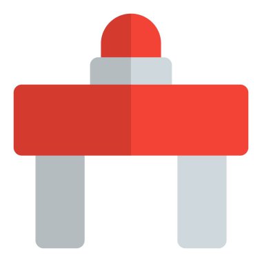 Yoldaki trafiği engelleyen engeller.