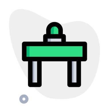 Yoldaki trafiği engelleyen engeller.