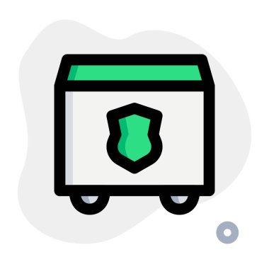 Giriş demir bariyerle sınırlandırıldı.