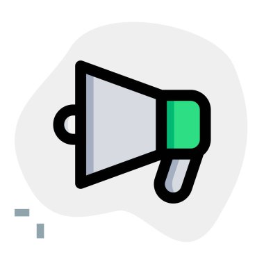 Ses yansıtması için el bilgisayarı megafonu.