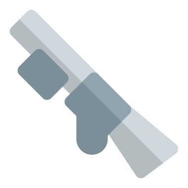 Mermiler için uzun namlulu ateşli silah..