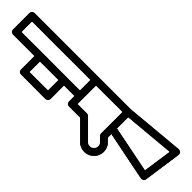 Mermiler için uzun namlulu ateşli silah..