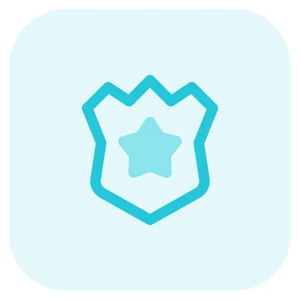 Distintivo Polizia Simbolo Autorità Fiducia Del Pubblico — Vettoriale Stock