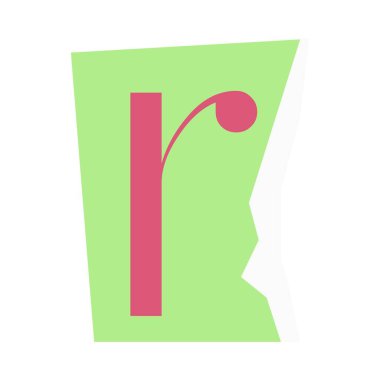 Tasarımcı küçük harf r 'den çıkarıldı.