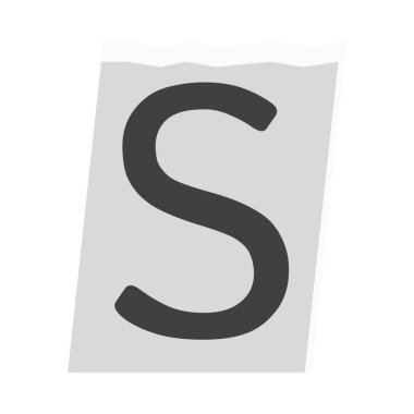 Klasik bir kesitte büyük harf S.