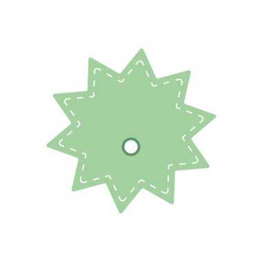 Nokta sembollü özelleştirilmiş rozet.