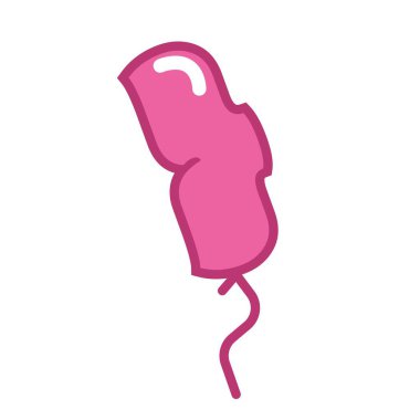 Kıvrımlı yakın parantez şeklinde balon.