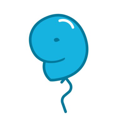 Balon şeklinde dokuz numara..