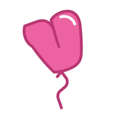 Folyo balonu küçük harf v v için tasarlandı.