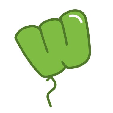 Büyük W şeklinde kişiselleştirilmiş balon.