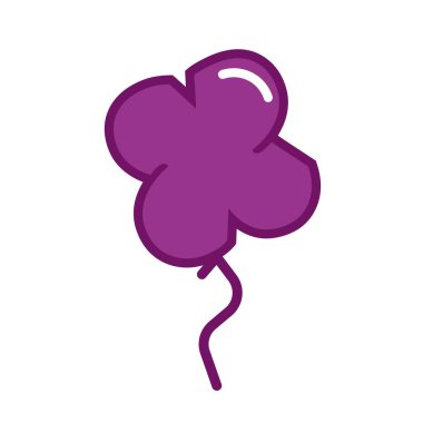 Dekorasyon için küçük X harfi olan şık bir balon.