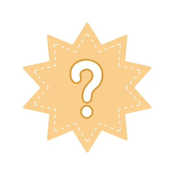 Question Mark Inquiry Symbol Badge Stock Illustration