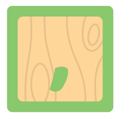 Virgül sembollü veya işaretli küp kutusu.