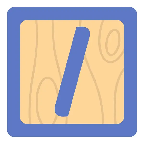 Panneau Oblique Symbole Affichant Sur Bloc — Image vectorielle