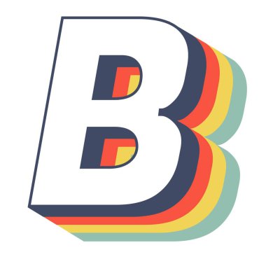 B renkli geçmişe dönük deseni vurguluyor.