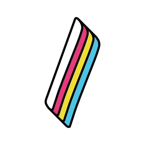 Signe Slash Dans Modèle Coloré — Image vectorielle