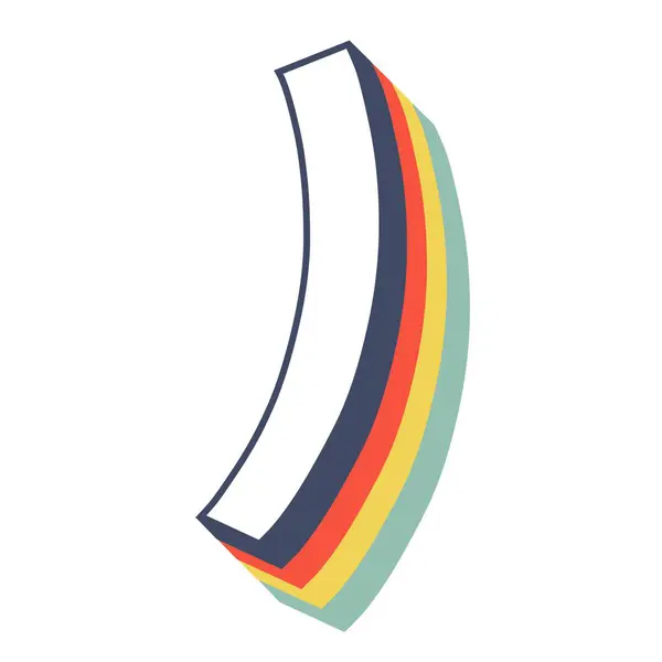 クローズブラケットシンボル用に設計されたマルチコロールテーマ ロイヤリティフリーのストックイラスト
