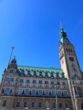 Hamburg Belediyesi veya Almanya 'nın Hamburg kentindeki Rathaus