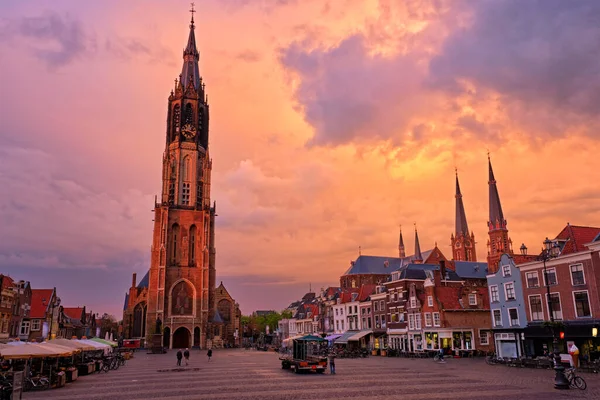 Delft Niederlande Mai 2017 Neue Evangelische Kirche Nieuwe Kerk Delfter — Stockfoto