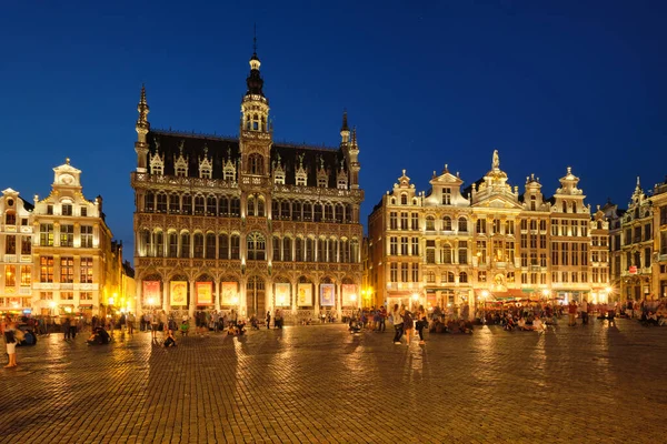 Bruxelas Bélgica Maio 2018 Praça Grote Markt Grand Place Lotada — Fotografia de Stock