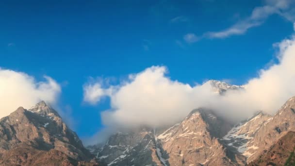 Гімалайські Хмари Темпелапс Панорамою — стокове відео