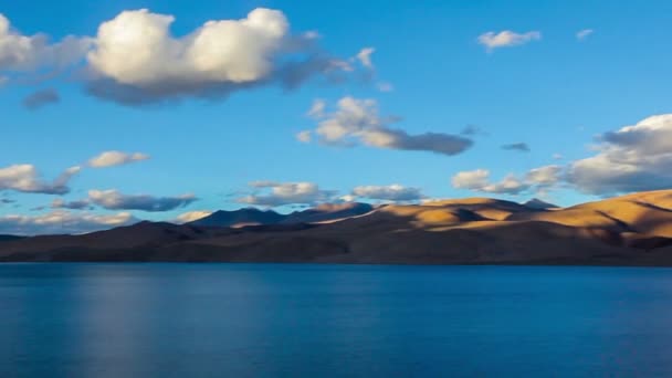 Lac Himalayen Tso Moriri Himalaya Coucher Soleil Korzok Ladakh Inde — Video