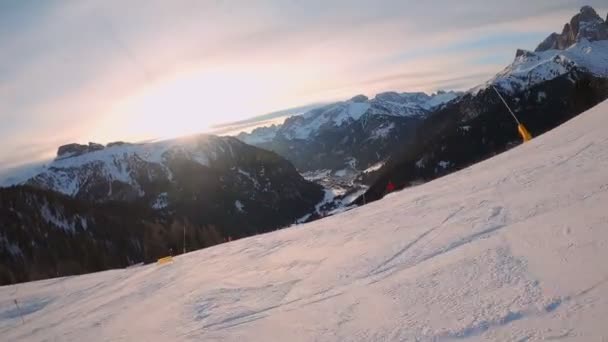 First Person View Fpv First Person Point View Pov Alpine — Stock Video
