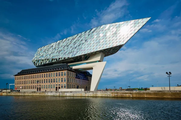 Antwerp Belgien Mai 2018 Hafenbehörde Haus Porthuis Von Berühmten Zaha — Stockfoto