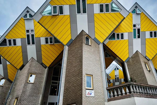 Rotterdam Netherlands May 2018 Cube Houses Innovative Cube Shaped Houses — Stock Photo, Image